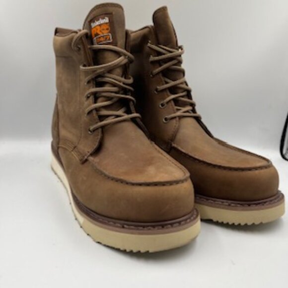 New Timberland Pro Mens Size 13 Wedge 6” Work Boots Brown New In The Box - Picture 5 of 13
